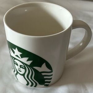 STARBUCKS COFFEE MUG Mermaid White Classic Large Green Logo 14 fl oz Cup Mug